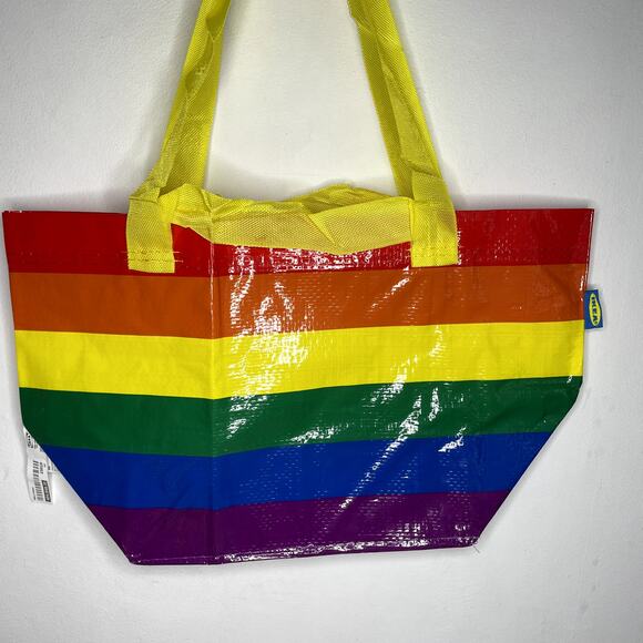 Lot of 4 IKEA Storstomma Small Tote Bag Rainbow Reusable Shopper Pride LGBTQ NWT - Picture 4 of 9